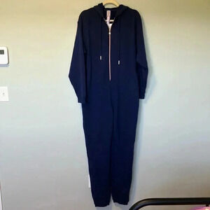 NWT Savage  X Fenty blue hooded jumpsuit